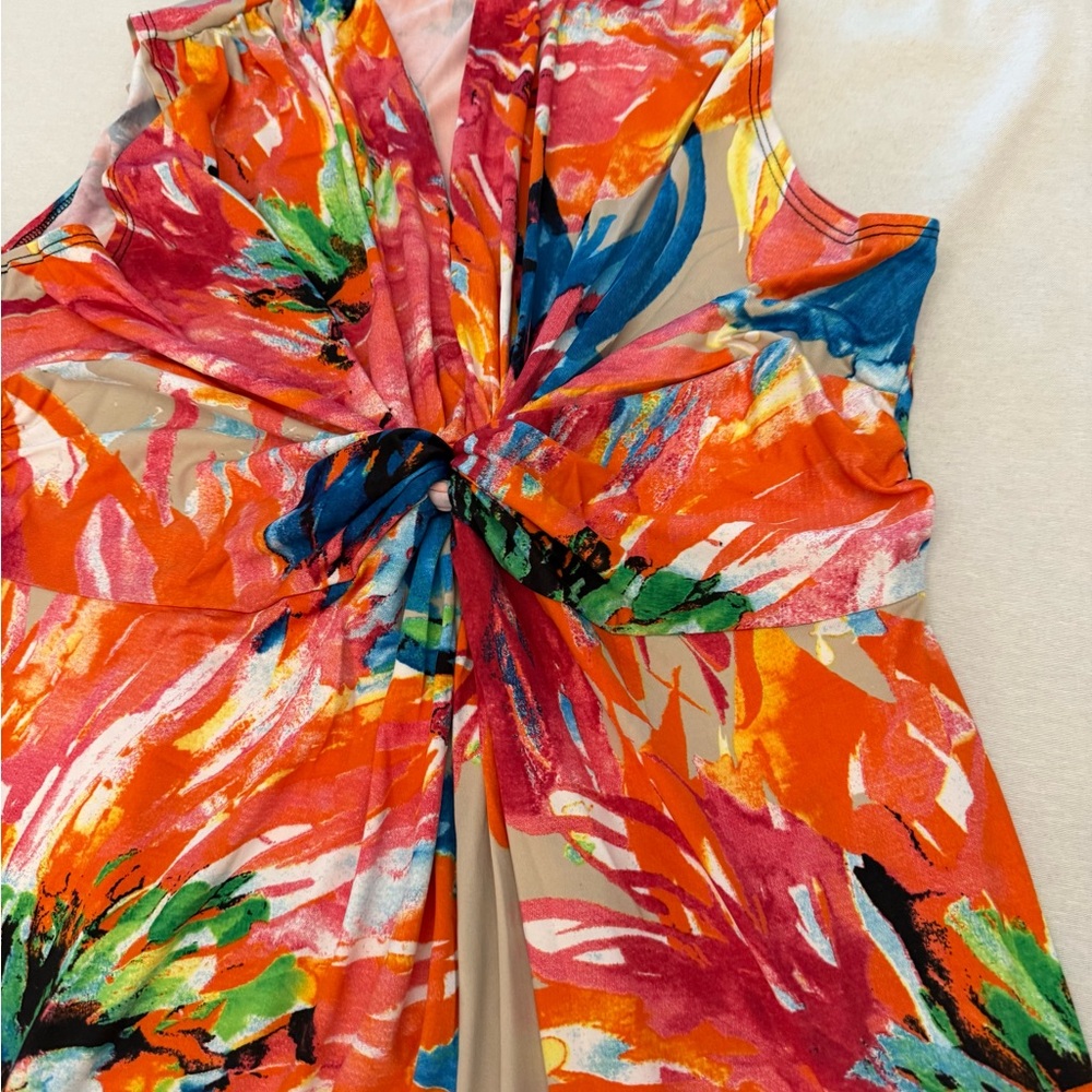 Kate & Mallory Vibrant Floral Midi Dress - Picture 2 of 8